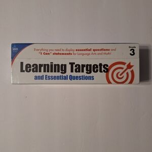 NWT Carson-Dellosa Learning Targets and Essential Questions Pocket Cha 3…